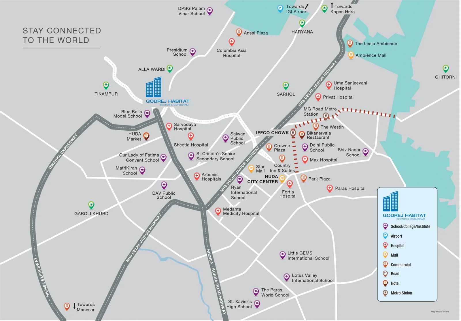 True Habitat Luxe Residency 112 Location Map