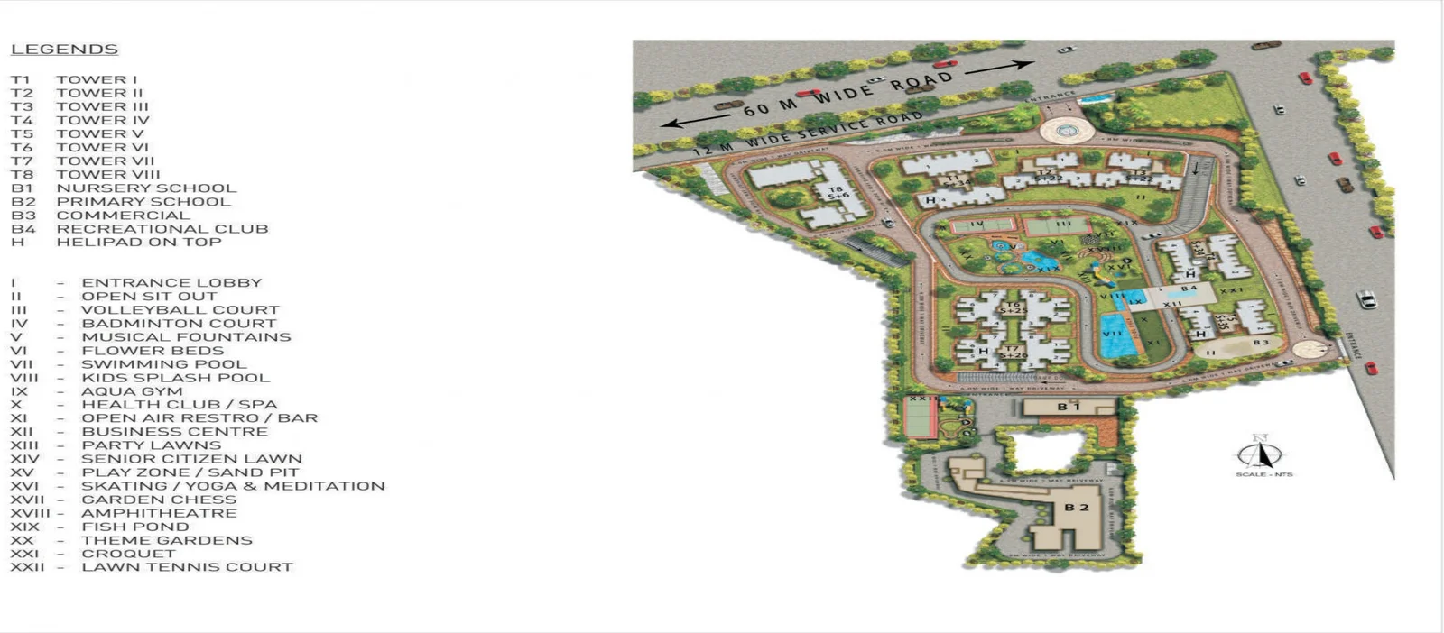 True Habitat Luxe Residency 112 Location Map