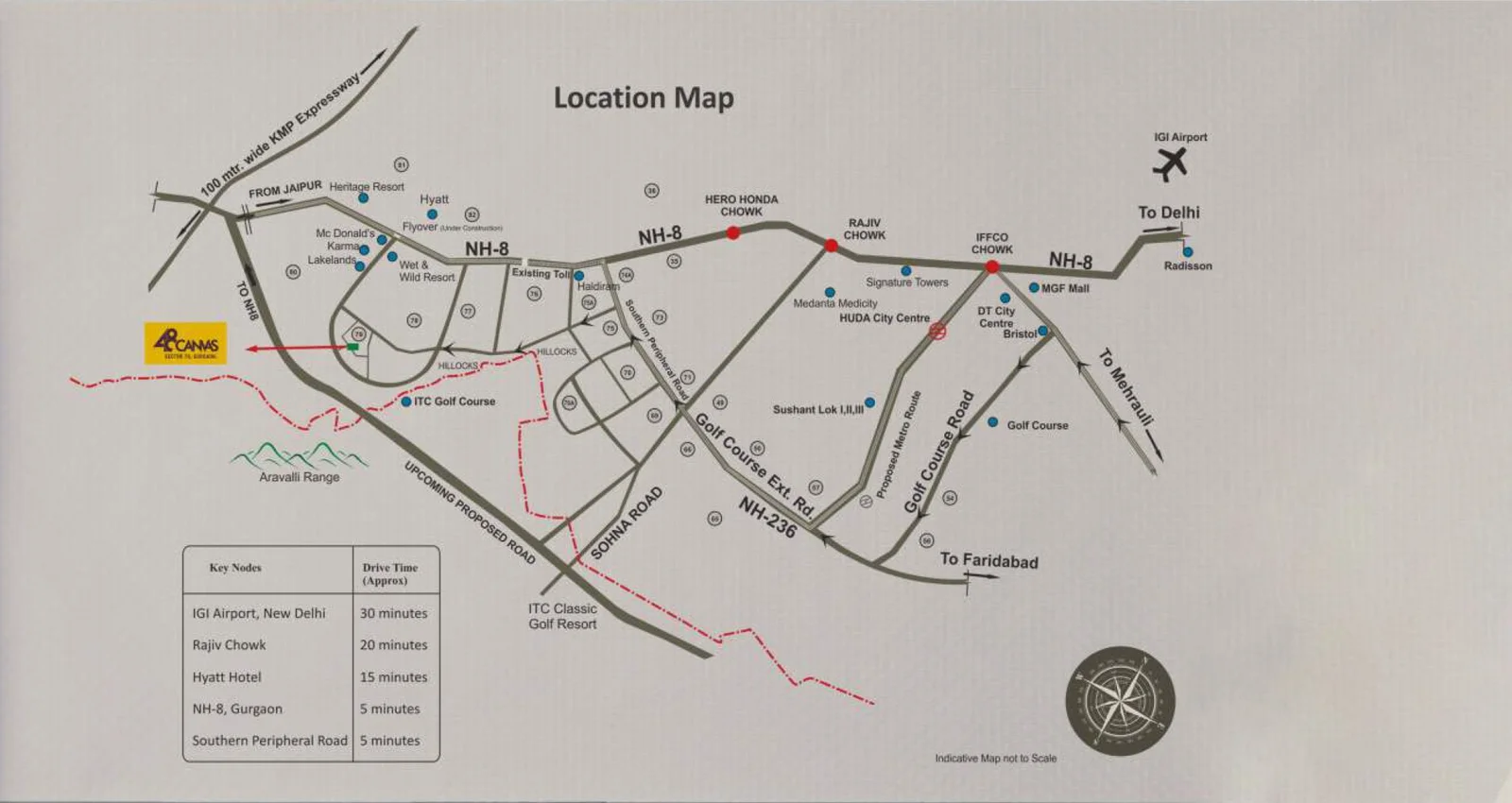 True Habitat Luxe Residency 112 Location Map
