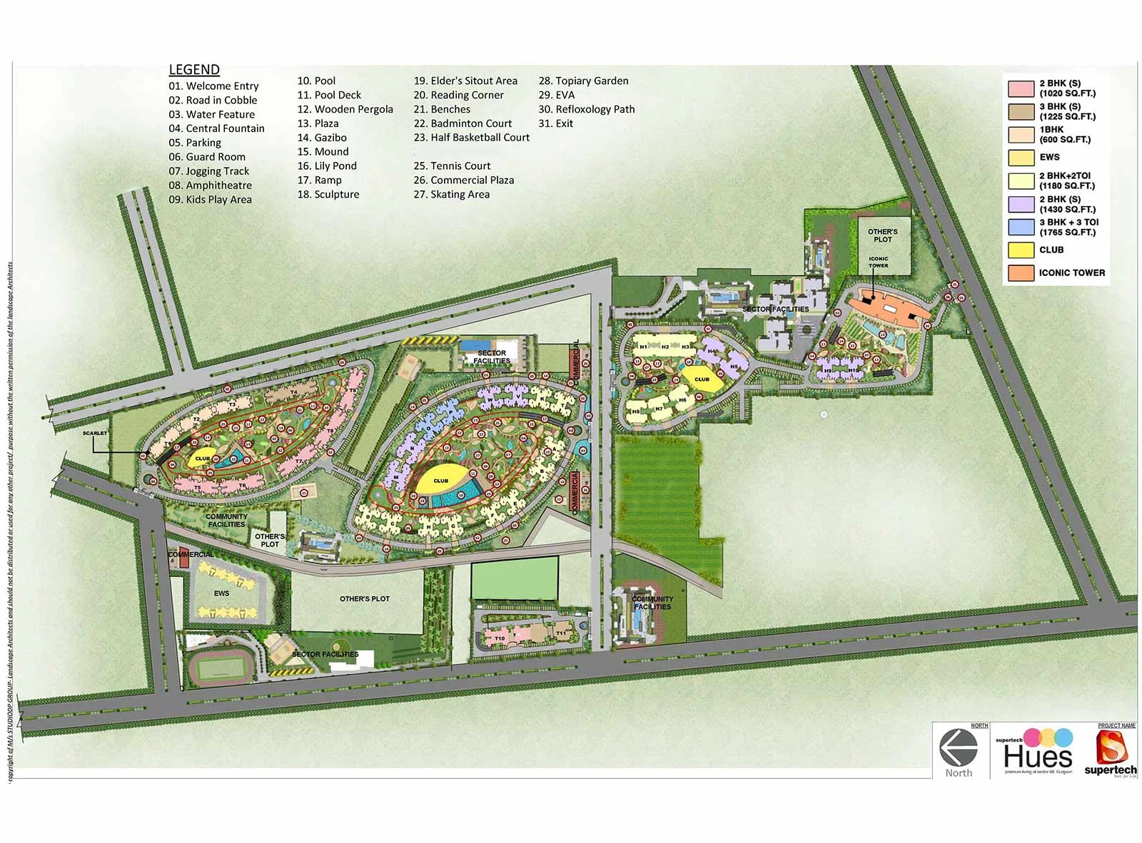 True Habitat Luxe Residency 112 Location Map